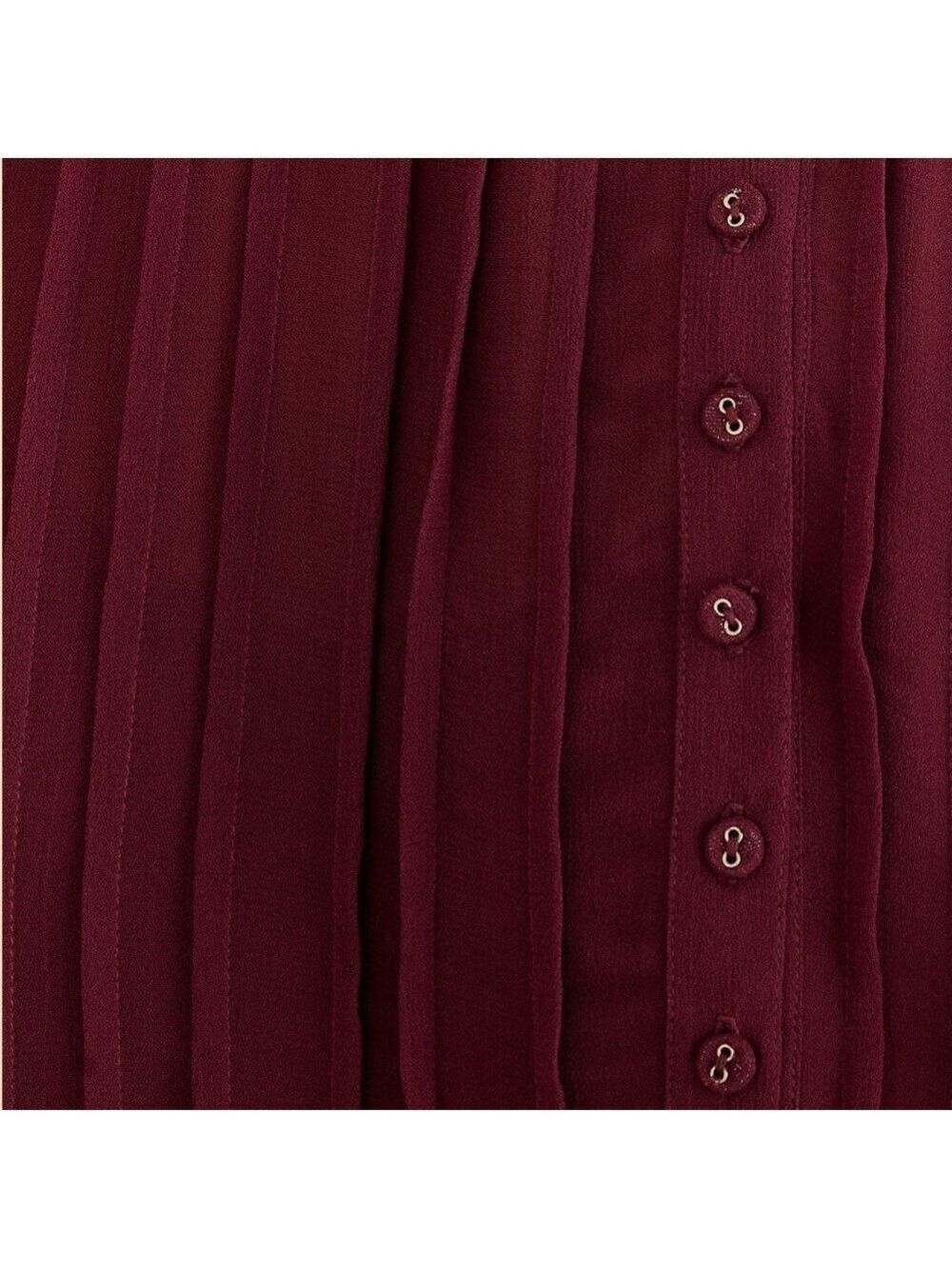 Farm Rio Burgundy Ruffle Blouse - Picture 5 of 9